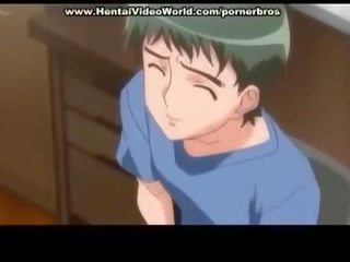 Anime teen sweetheart launches fun fuck in bed