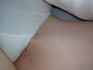 Wife in Bed in White Cotton Thong, Free x rated clip ed