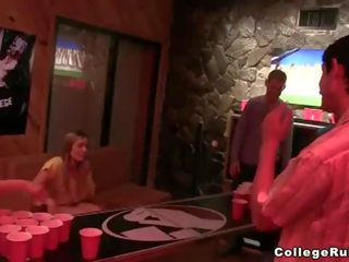 Beer pong turns into fun adult film