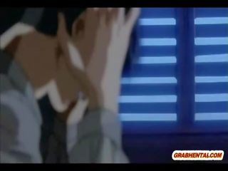 Bondage Japanese bitch anime gets wax and smashing poked