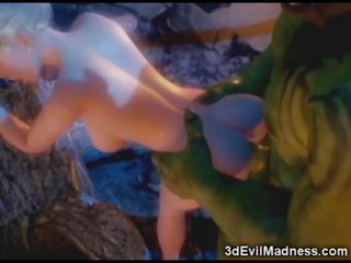 3d duende princesa devastado por orc - xxx vídeo en ah-me
