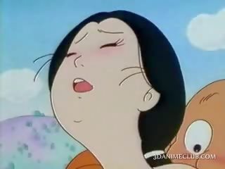 成熟した アニメ アジアの ファック アウトドア バイ 彼女の 情熱的な 若者