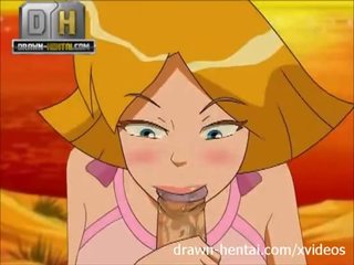 Totally spies x 額定 夾 - 海灘 幻想 女人 clover