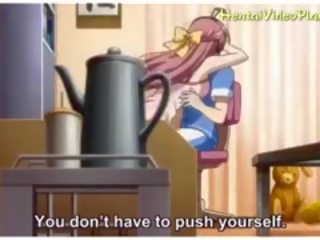 Menawan anime kanak-kanak perempuan dalam sauna